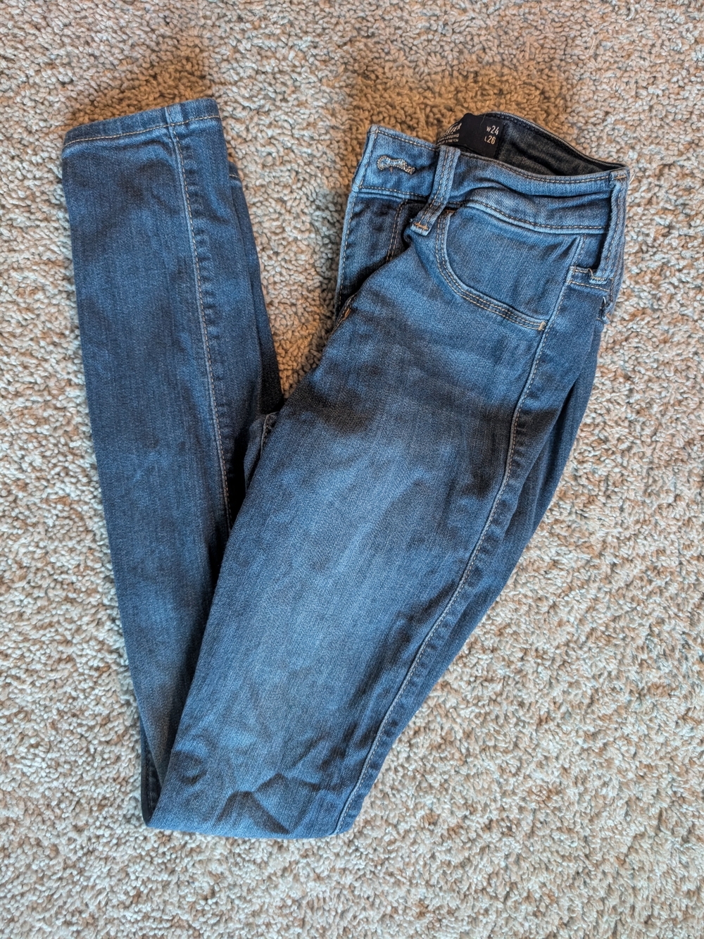 Hollister Women's Blue Skinny Jeans